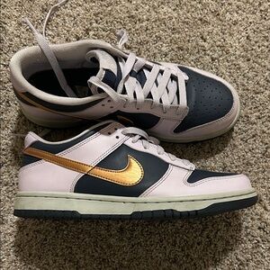 Size 8 Purple and Navy Nike Dunks
